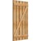 Ekena Millwork Spaced Board-n-Batten Shutters w/Z-Bar, Rough Sawn Western Red Cedar, 28 7/8W x 52H, PR RBS06Z29X052RWR - alternate 5